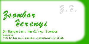 zsombor herenyi business card